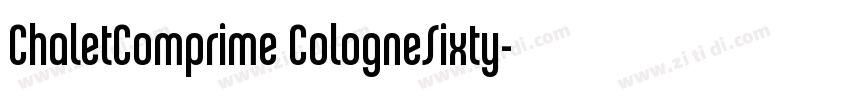 ChaletComprime CologneSixty字体转换